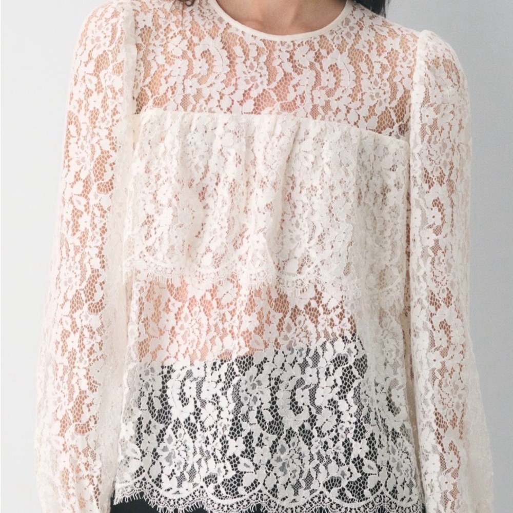 Aritzia Vignette Lace Blouse - Picture 2 of 3